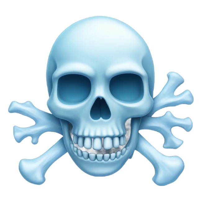 cold skul sticker