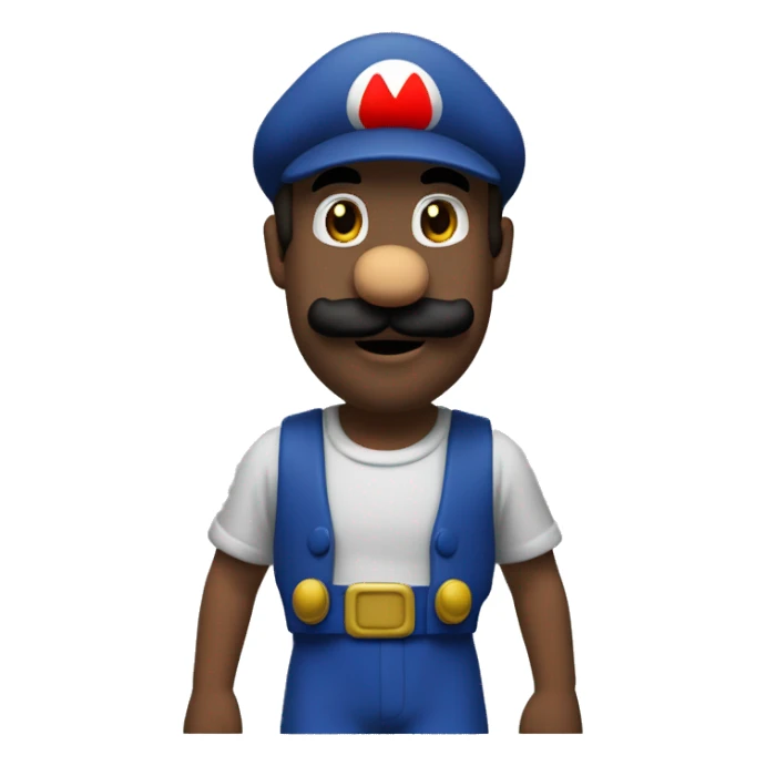 Mario qui dit « j’aime pas Brenan »  sticker