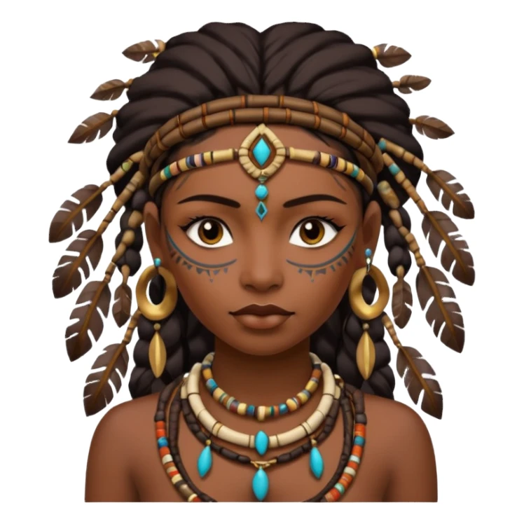 tribal woman sticker