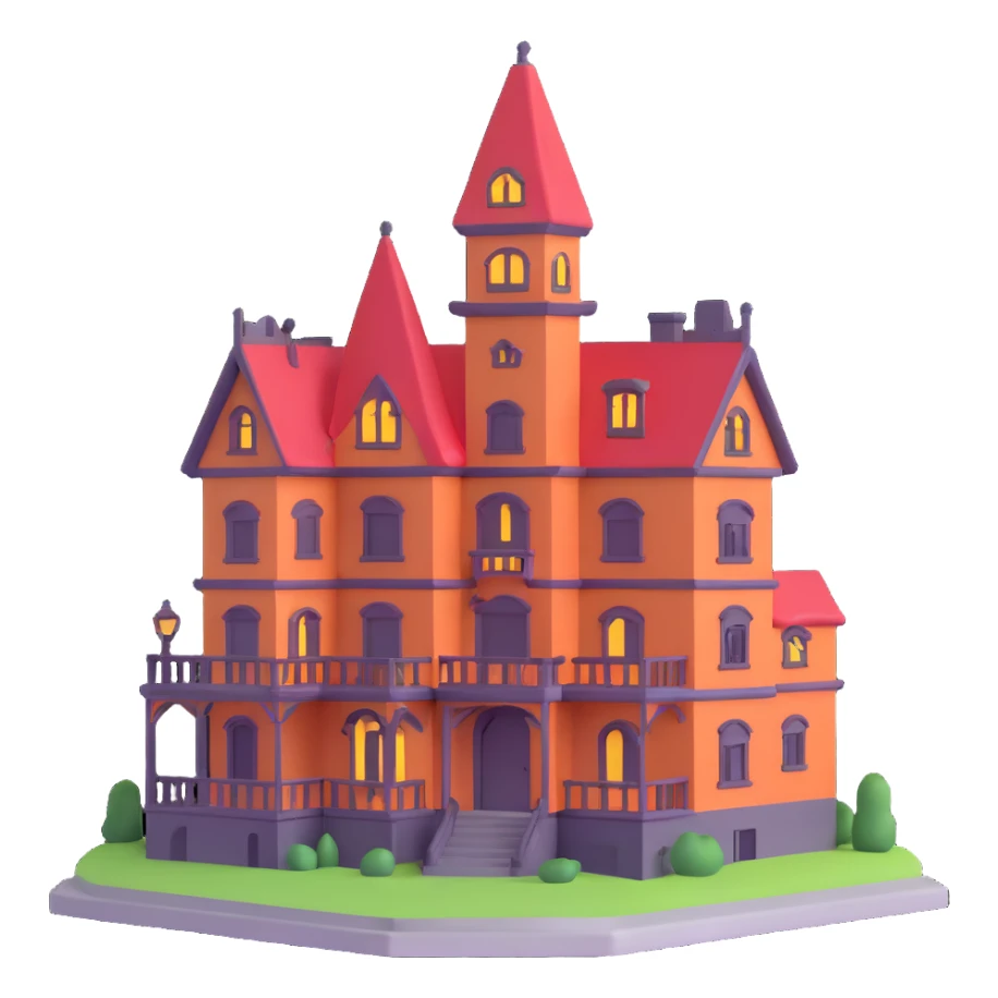 haunted hotel sticker