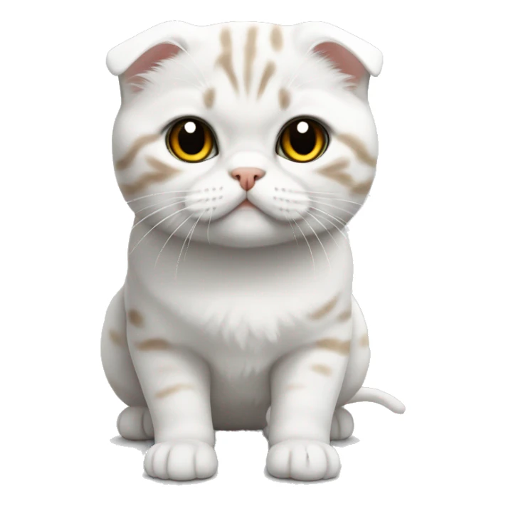 Scottish fold white  sticker