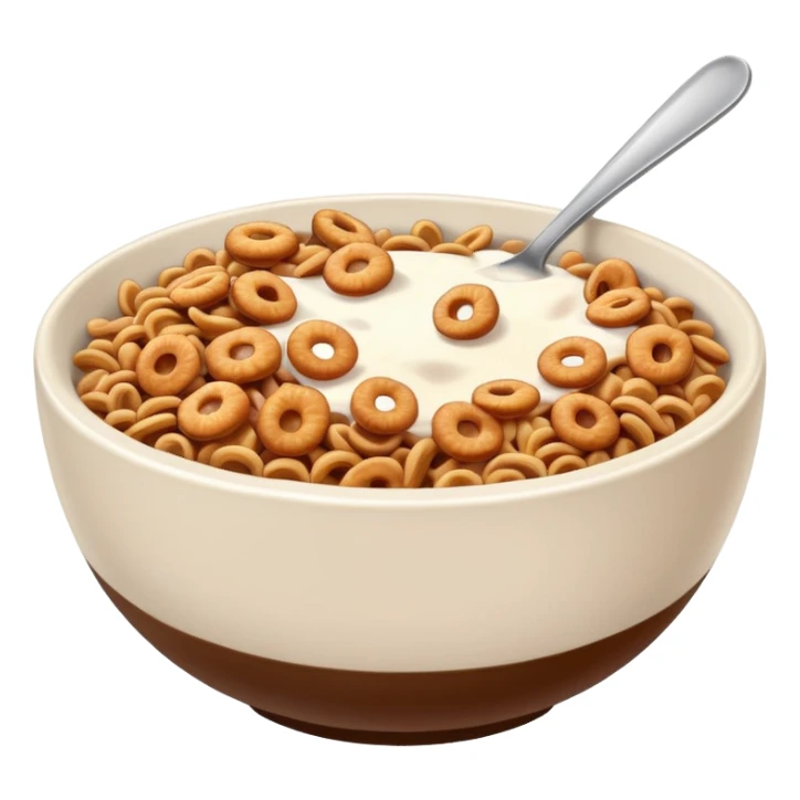 Brown cereal you hurt bowl sticker