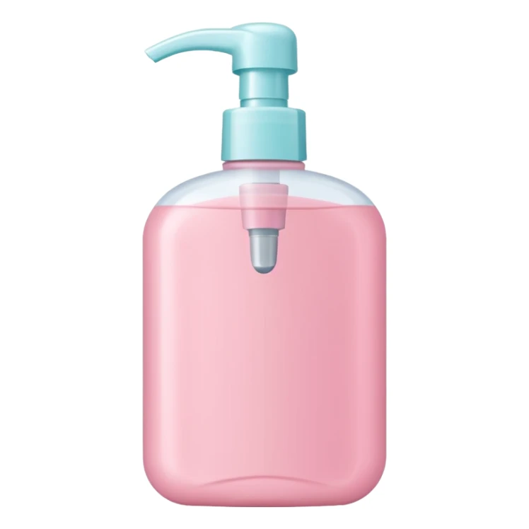 pastel pink shampoo bottle sticker