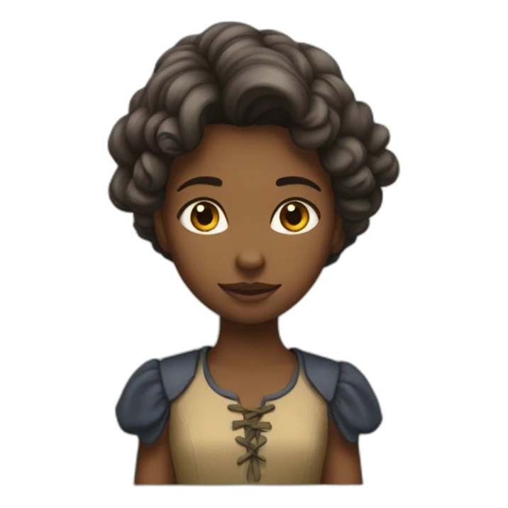 une fille menacante  sticker