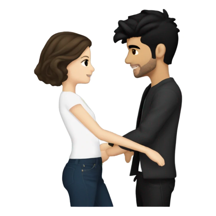 Zayn Malik slow dancing with a brunette  sticker