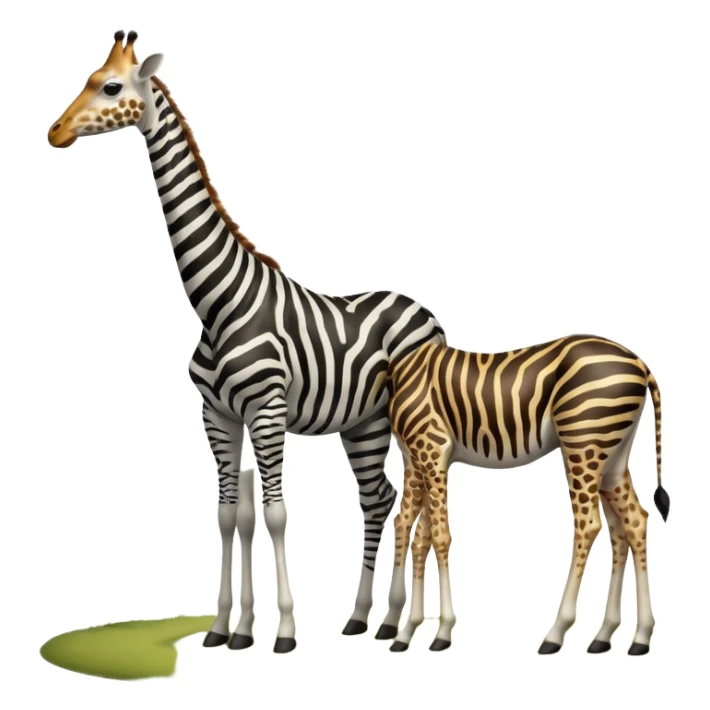 zebra giraffe sticker