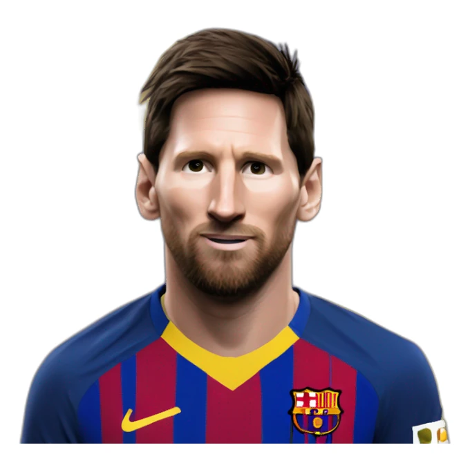 Messi chauve sticker
