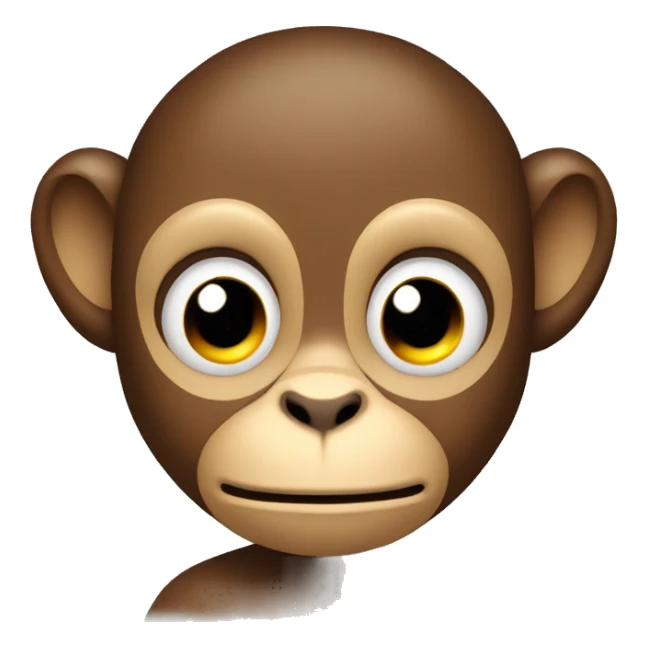 Monkey with question mark  sticker