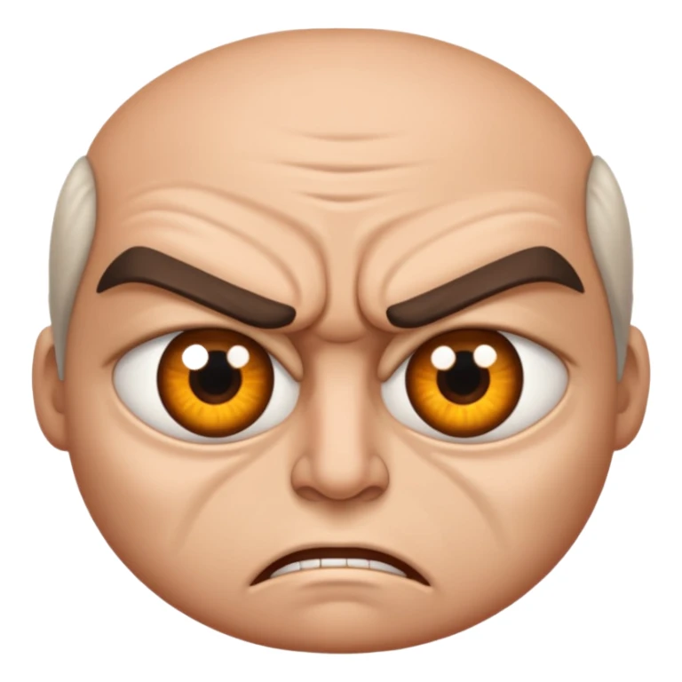 Angry Only single eye no face sticker