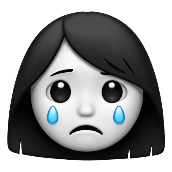 emo sad emoji sticker