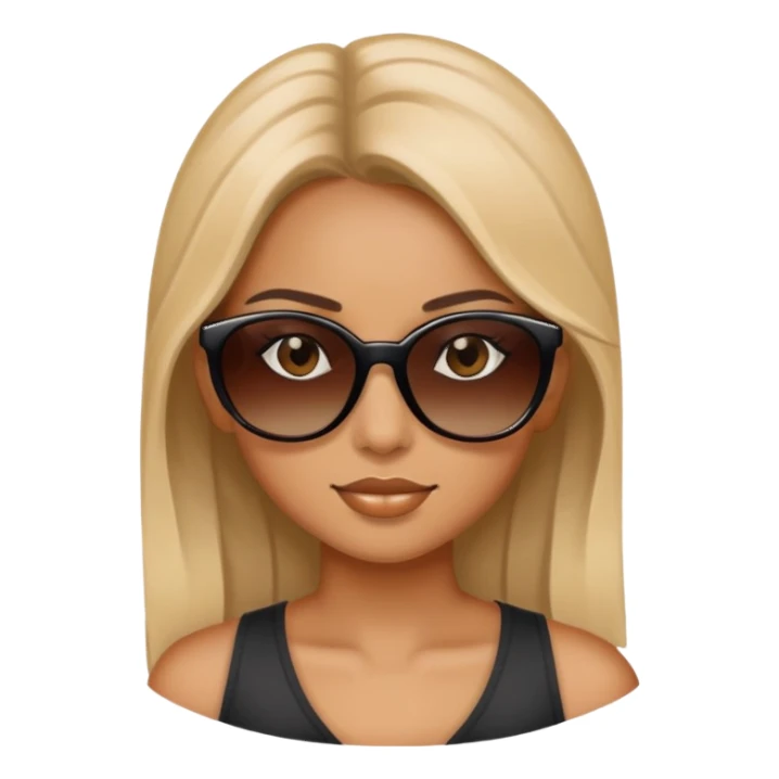 Niña con gafas de sol sticker