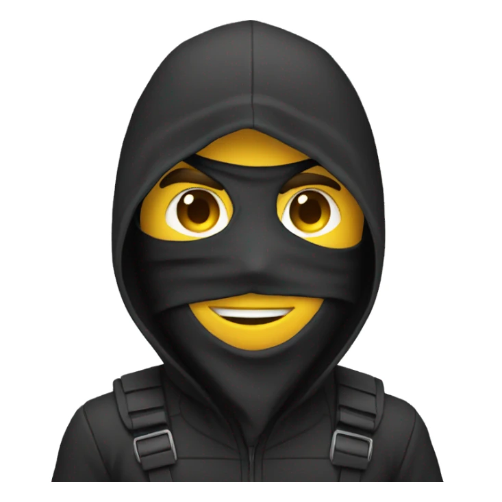  thief's emoji sticker