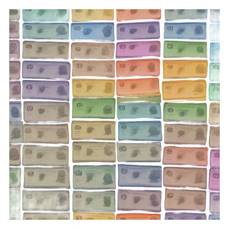 Rainbow money sticker