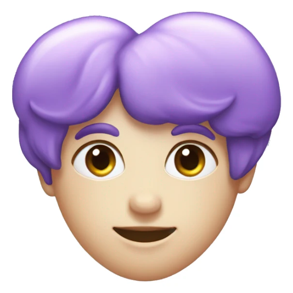 Lilac-violet-indigo-blue-gradient heart sticker