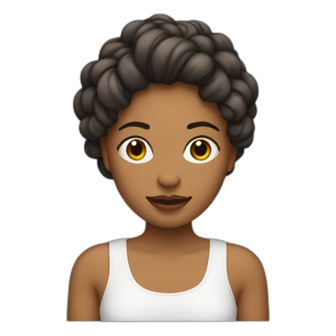 Femme avec les bras croisés sticker