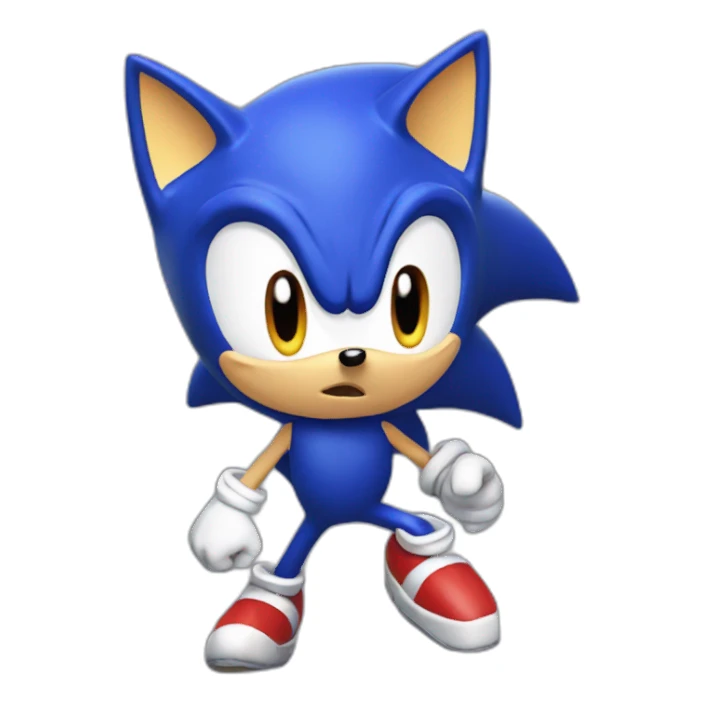 Sonic, poupe sticker