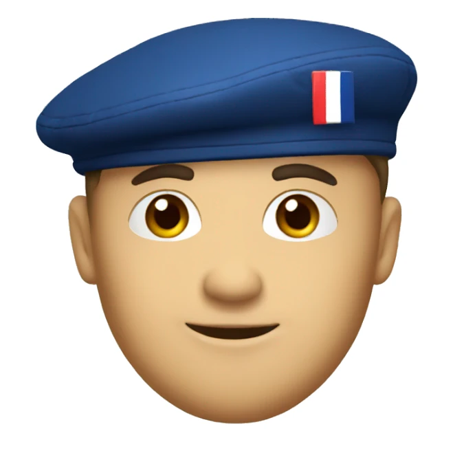 french beret sticker