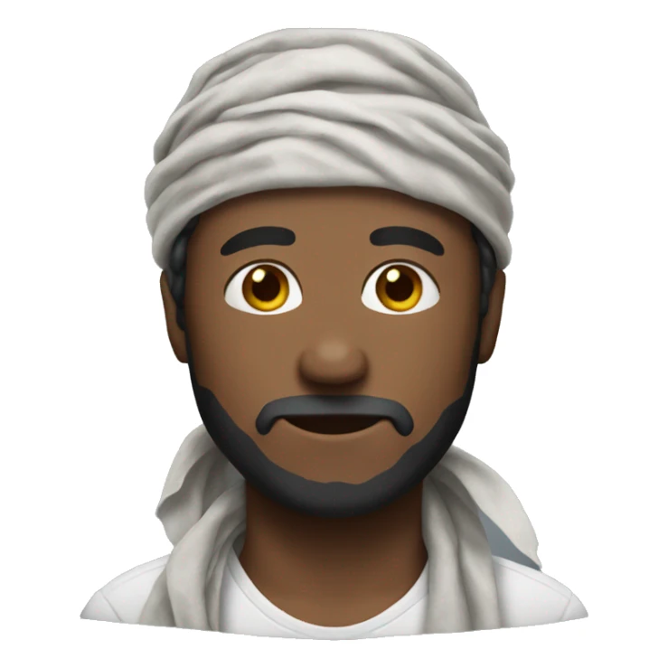 man with bandana sticker