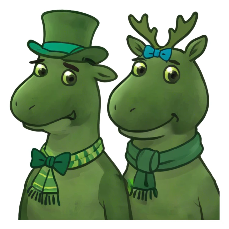 Goose with a moose sticker