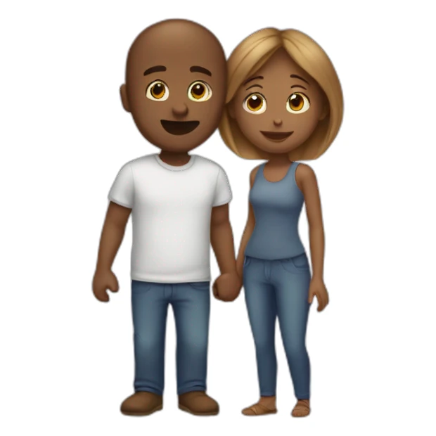 Couple qui s’embrasse sticker