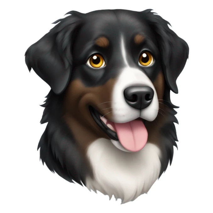 Black lab Australian shepherd  sticker