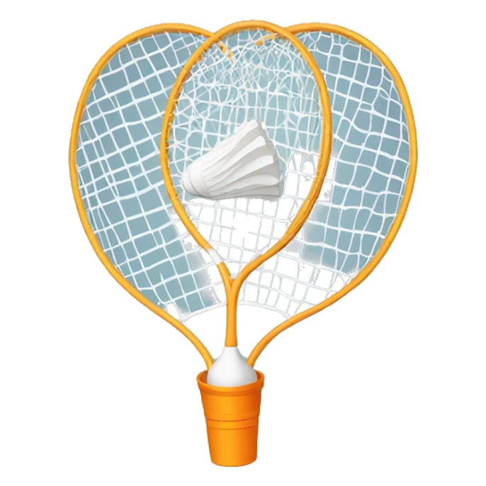A badminton shuttlecock  sticker