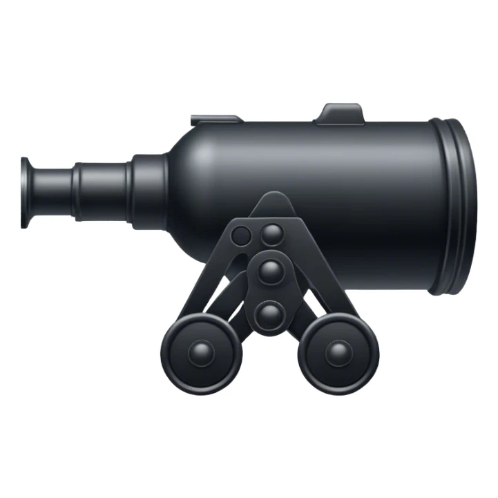 Big black war-canon sticker