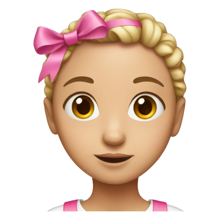 girl with pink ribbon sticker