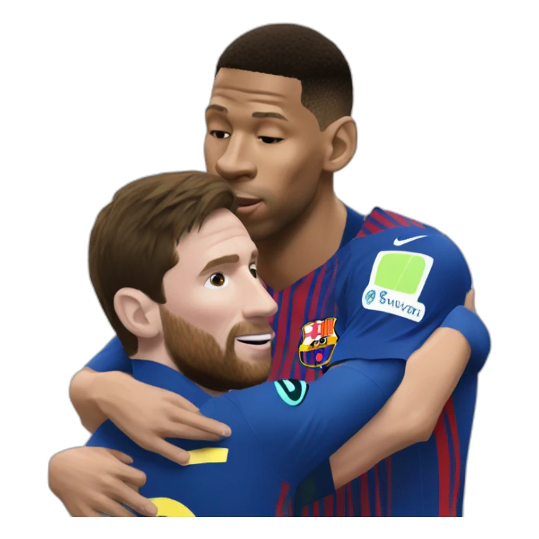 messi montando a mbappe sticker