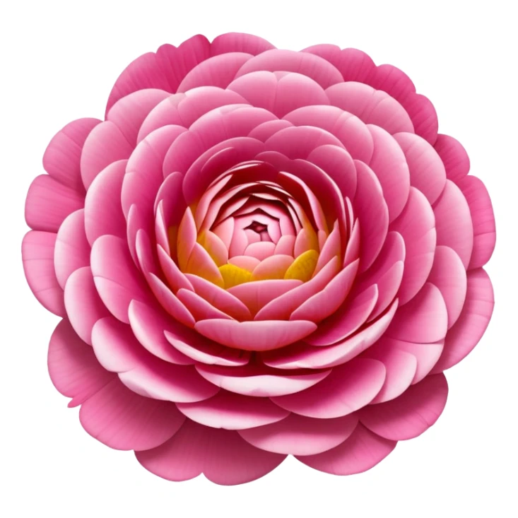 beautiful ranunculus flower with layered petals sticker