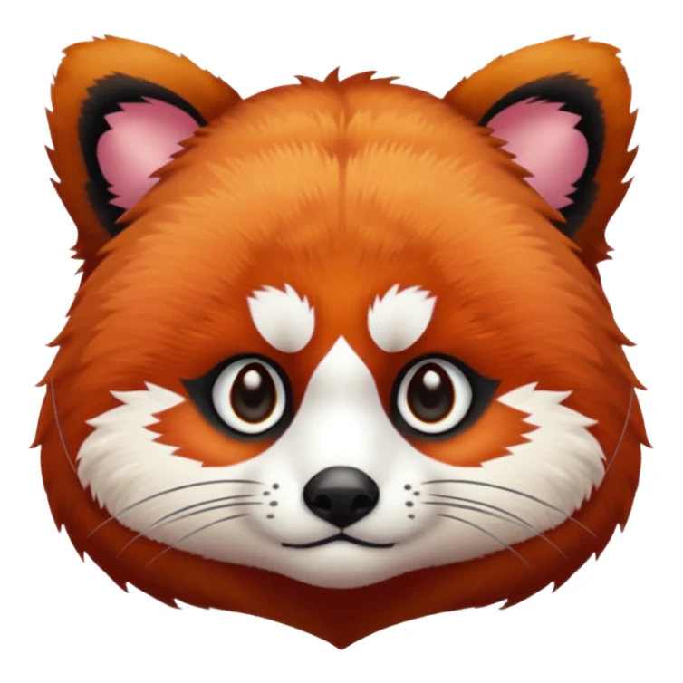 A red panda with serious eyes. sticker