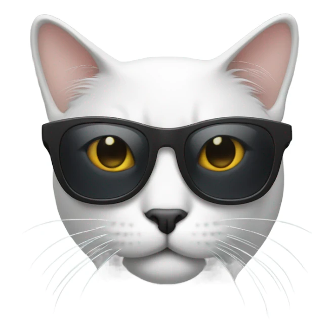 Cat with sunglasses sticker