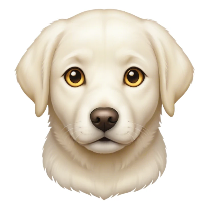 white labradore sticker