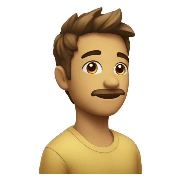 In side happy out side sad sticker