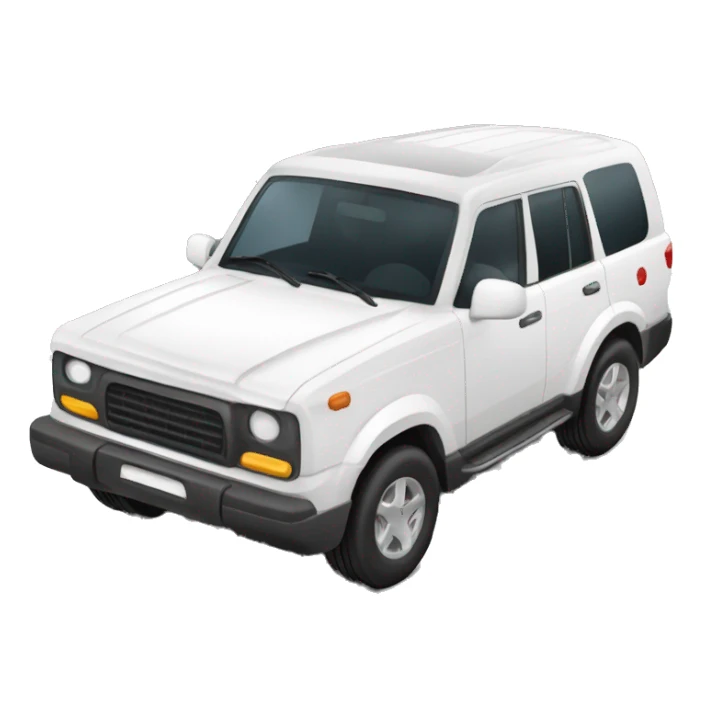 coche suv blanco sticker