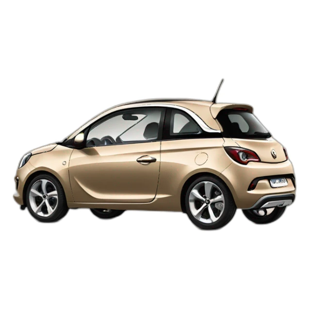 Cappuccino coloured Opel Adam sticker