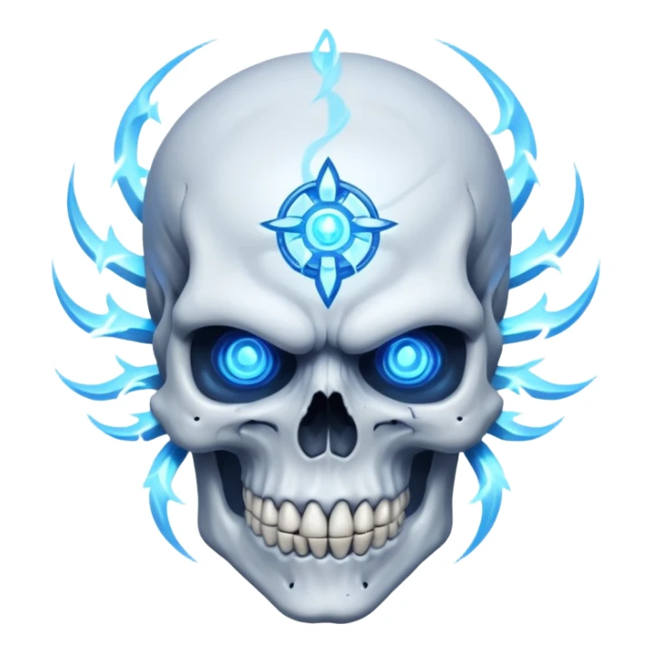 Skull with ultra instinct  sticker