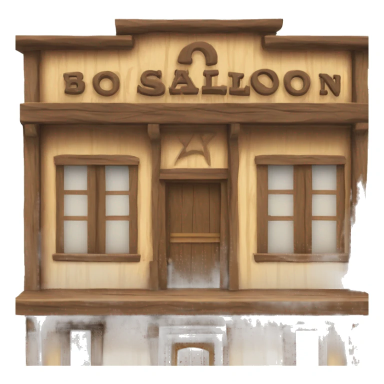 Western saloon building  sticker