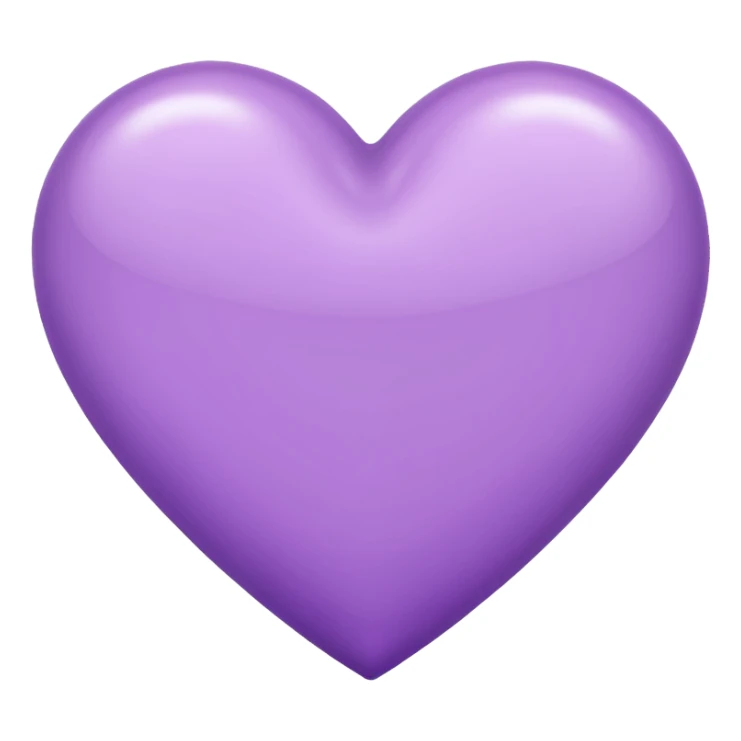 Lilac heart  sticker