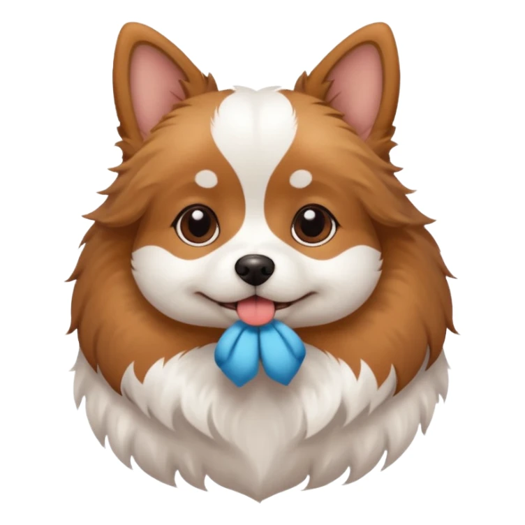 A pokie cutie dog sticker