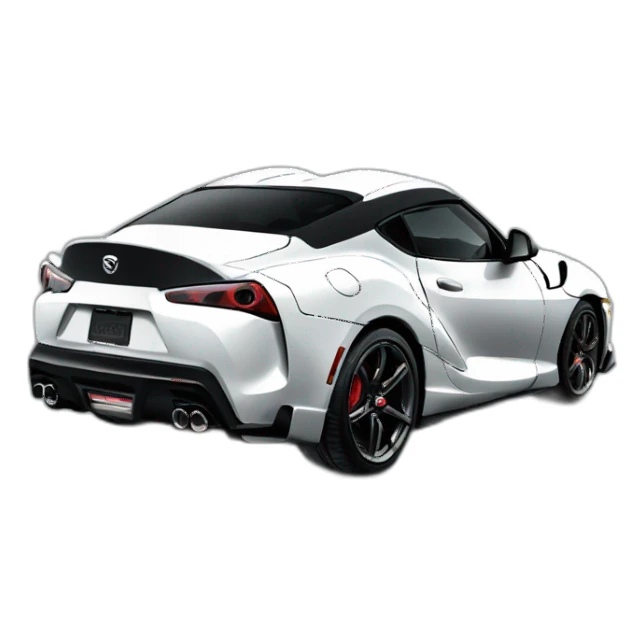 Black supra with black air sticker