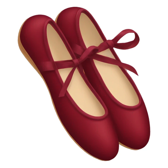 dark red ballerina shoes sticker