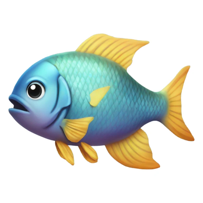 A fish with a Pisces sign sticker