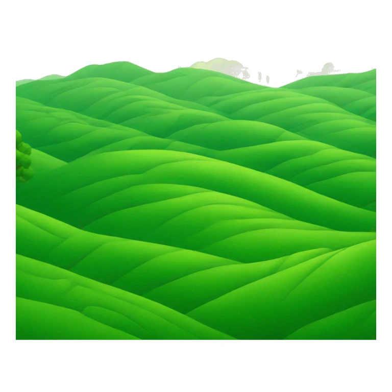 Rolling green hills sticker