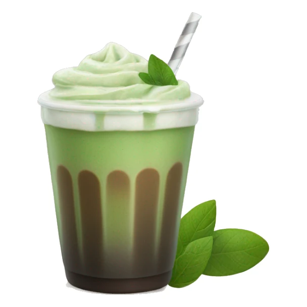 iced matcha latte no whipped cream sticker