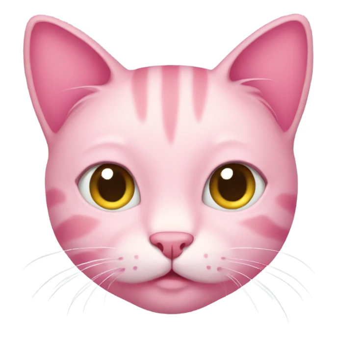 Pink cat cute  sticker