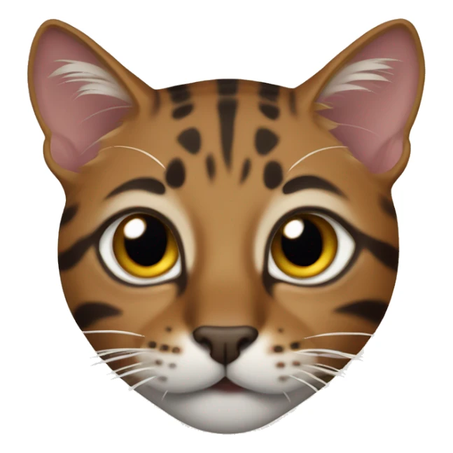 Braune bengal Katze  sticker