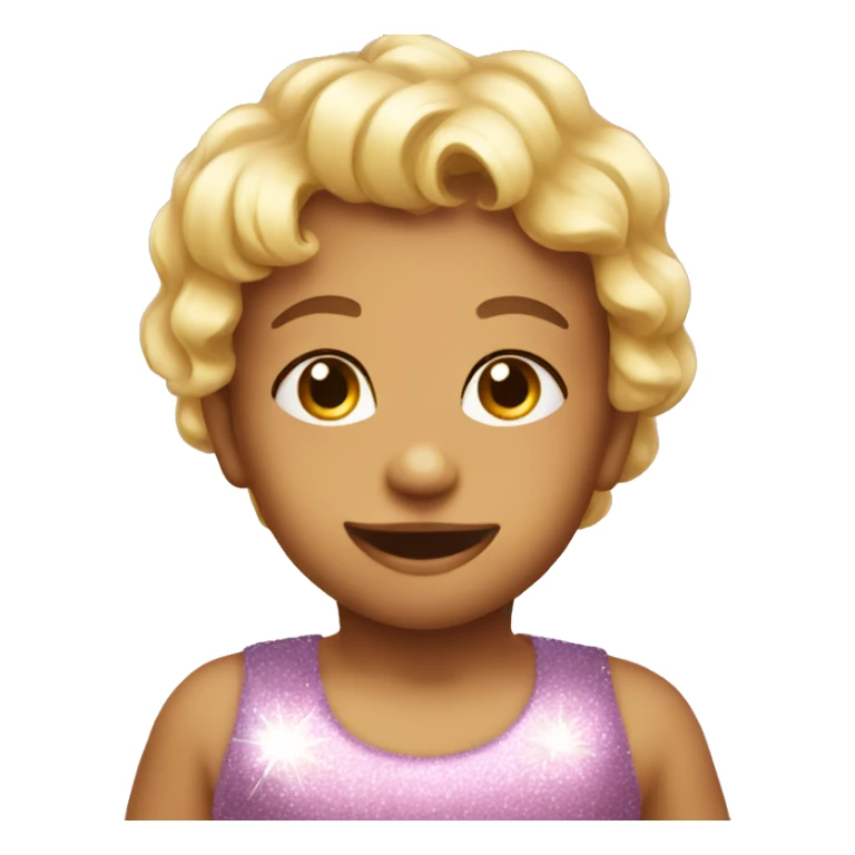 sparkly Baby oil  sticker