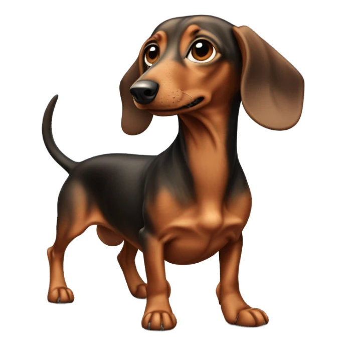 Weenie dog sticker