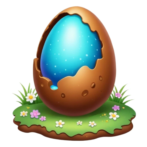 magical poop easter cosmic egg landscape  sticker